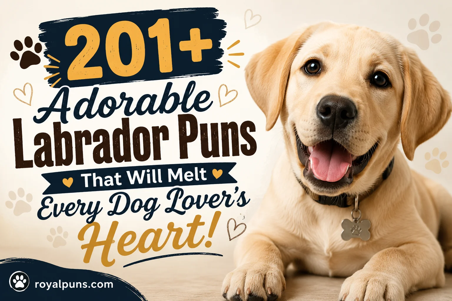 Adorable Labrador Puns