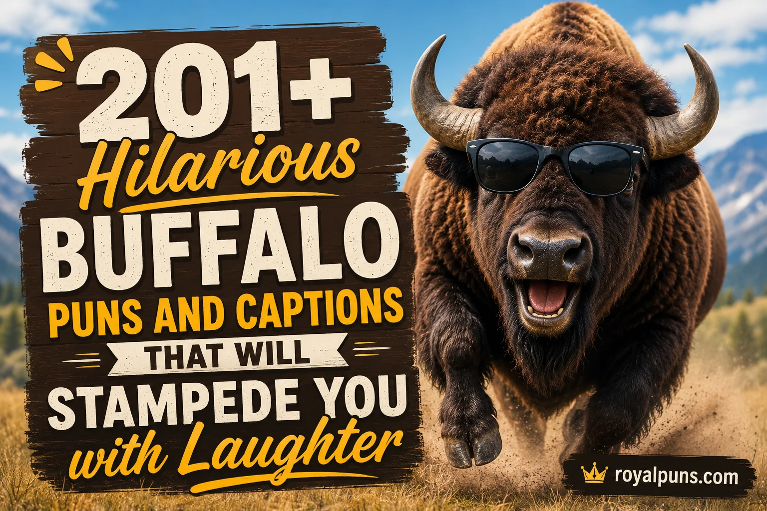 Buffalo Puns And Captions