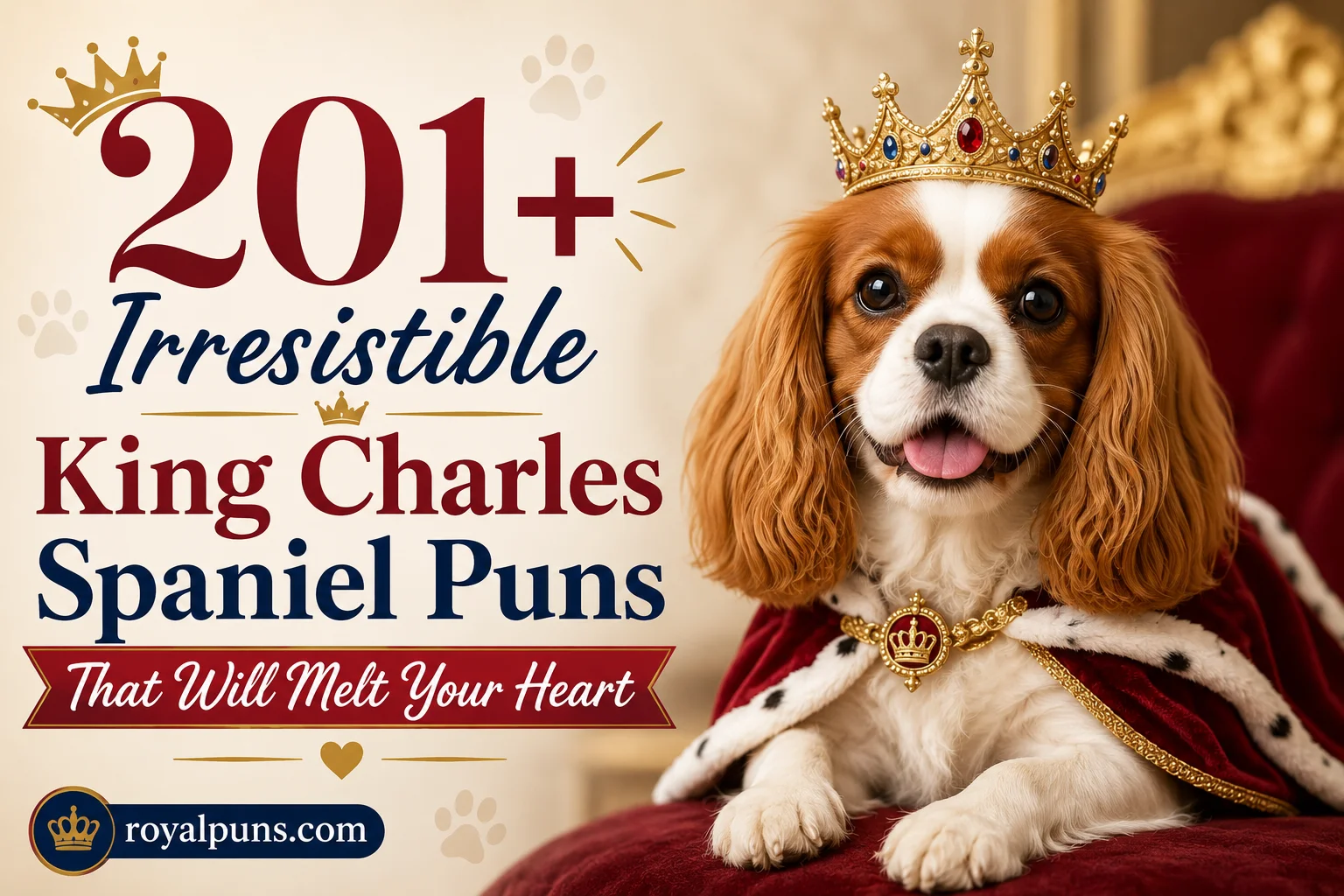 Irresistible King Charles Spaniel Puns That Will Melt Your Heart