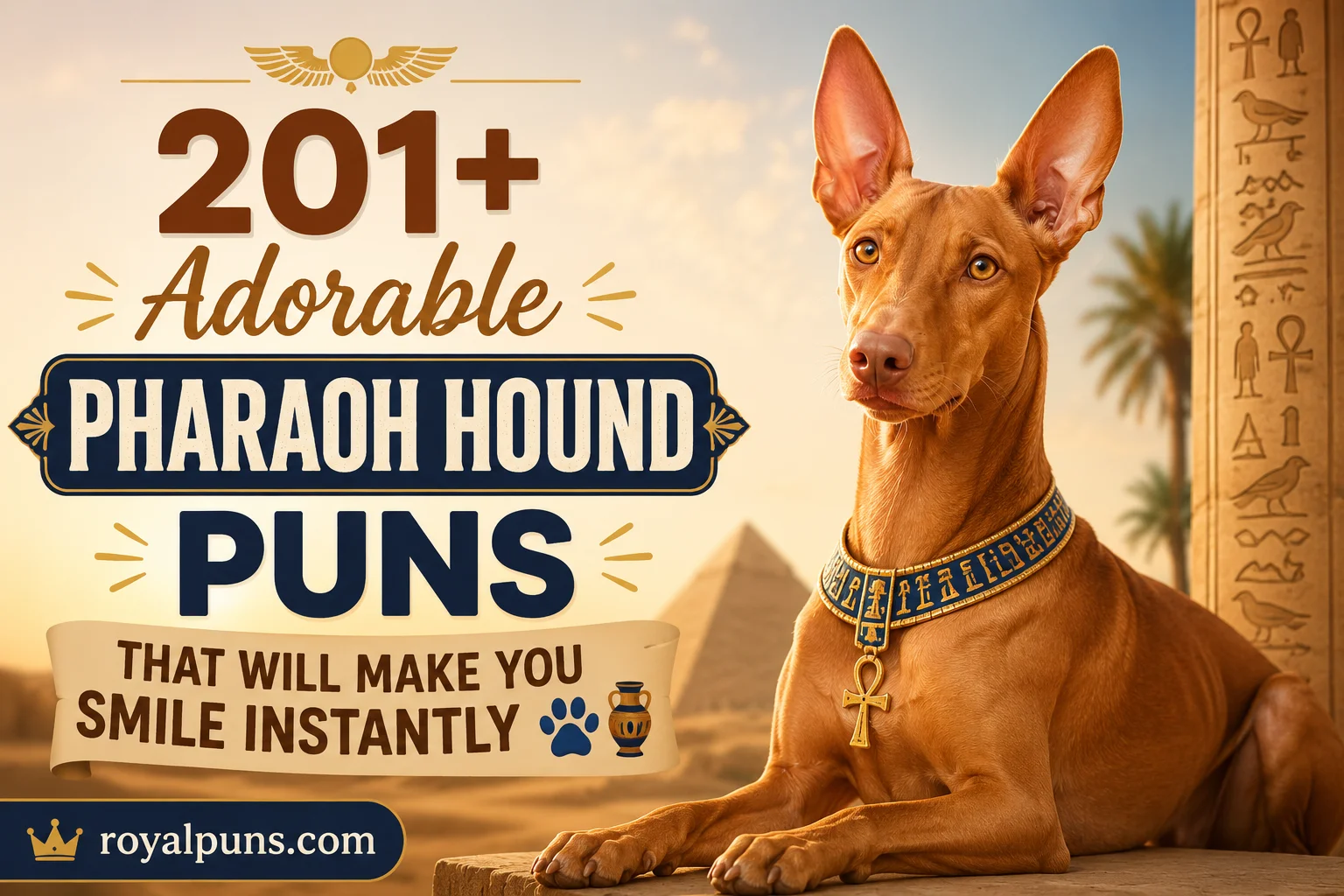 Adorable Pharaoh Hound Puns That Will Make You Smile Instantly