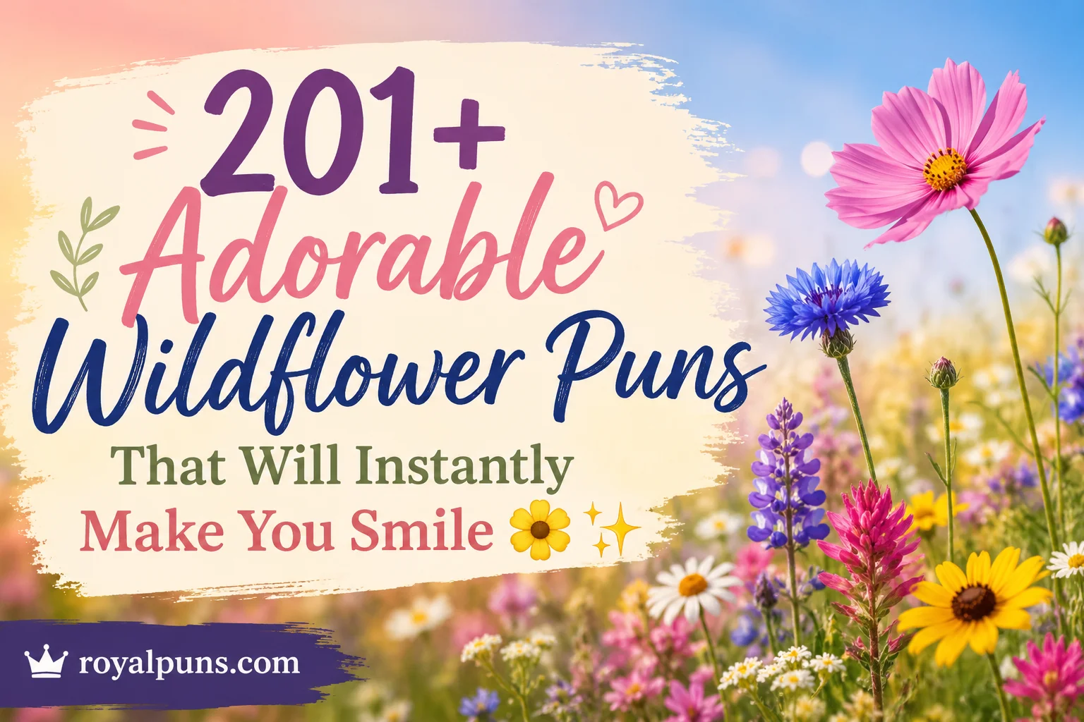 Adorable Wildflower Puns