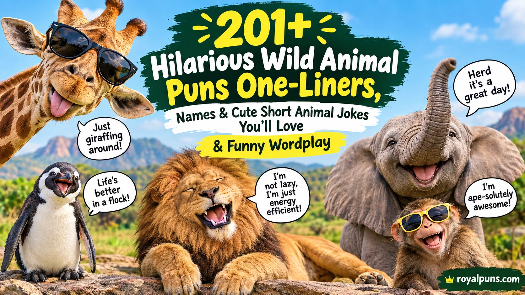 Hilarious Wild Animal Puns