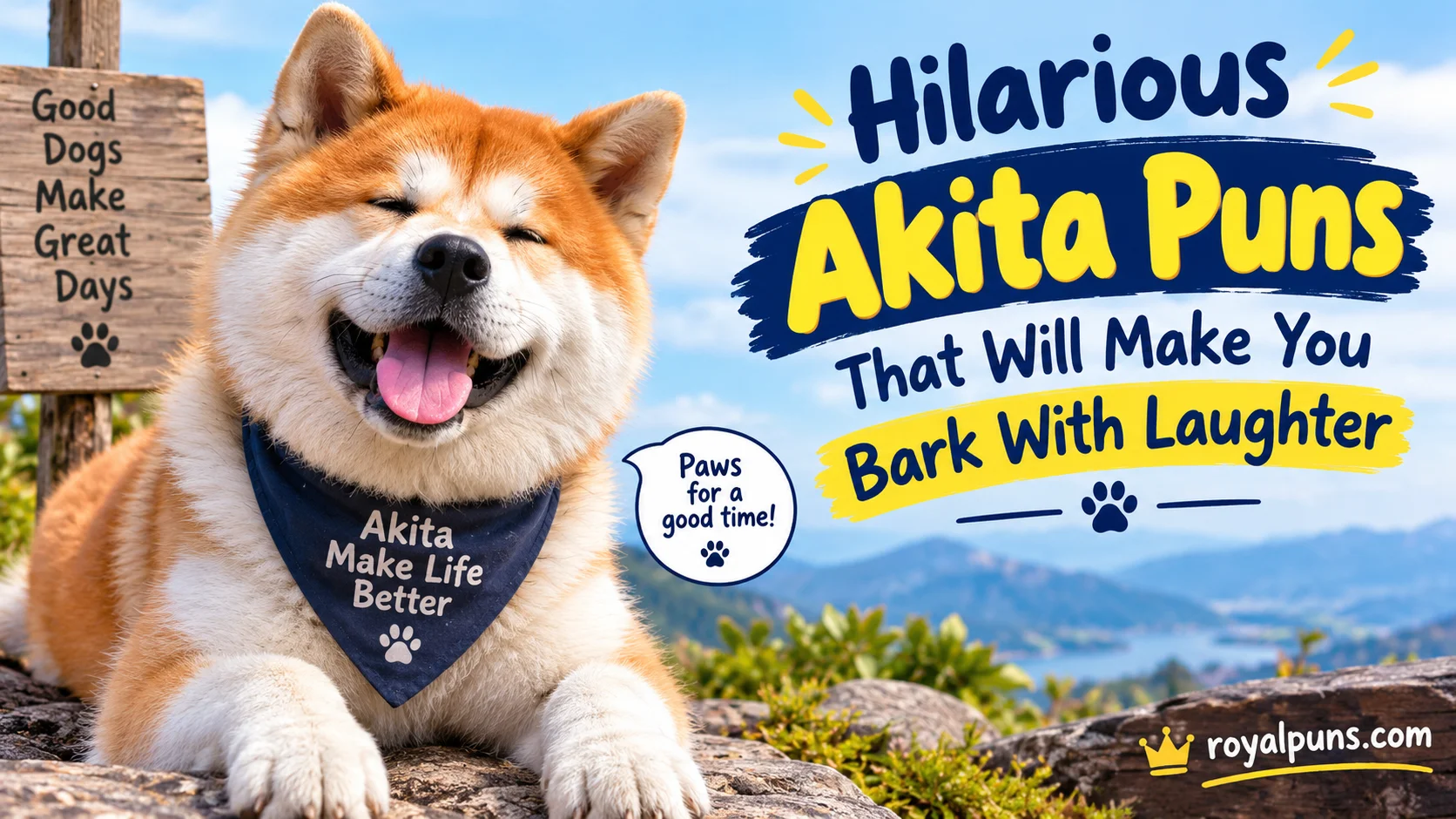 Hilarious Akita Puns