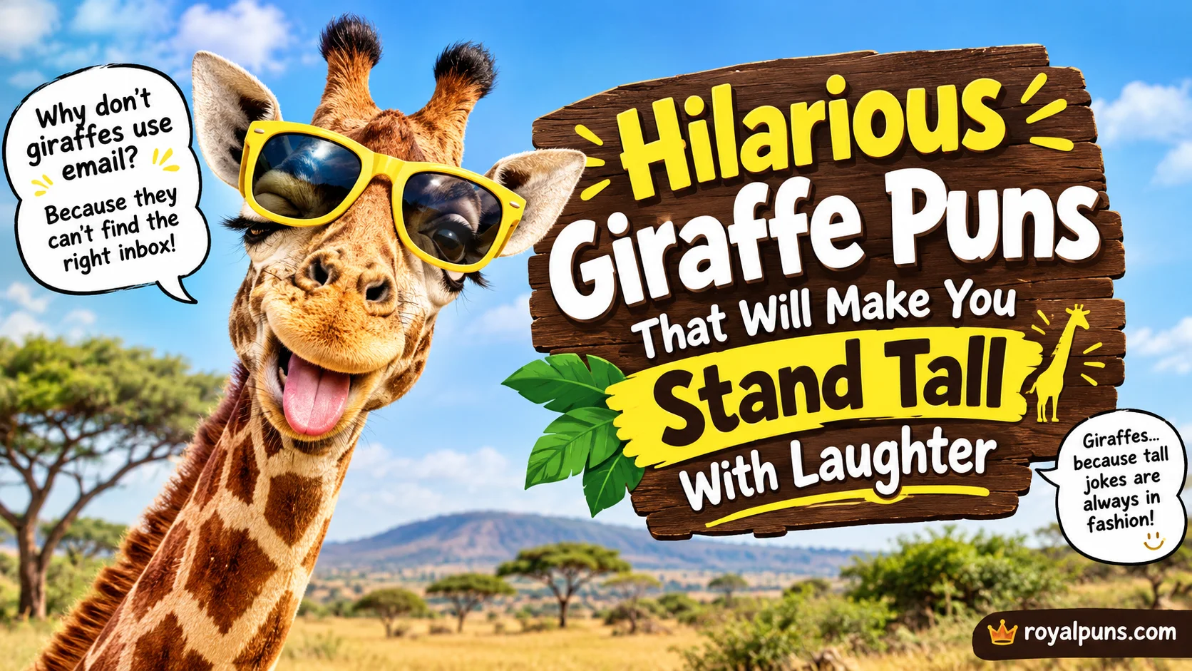 Hilarious Giraffe Puns